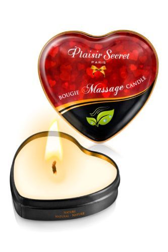 Массажная свеча с нейтральным ароматом Bougie Massage Candle - 35 мл. - Plaisir Secret - купить с доставкой в Камышине