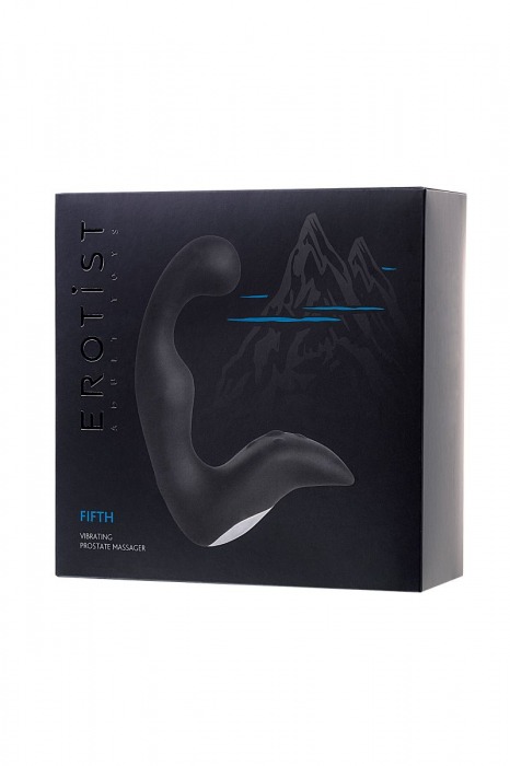 Чёрный изогнутый вибростимулятор простаты Erotist - Erotist Adult Toys - в Камышине купить с доставкой