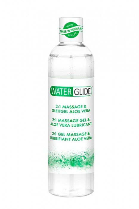 Гель-смазка 2-в-1 MASSAGE   LUBRICANT ALOE VERA - 300 мл. - Waterglide - купить с доставкой в Камышине