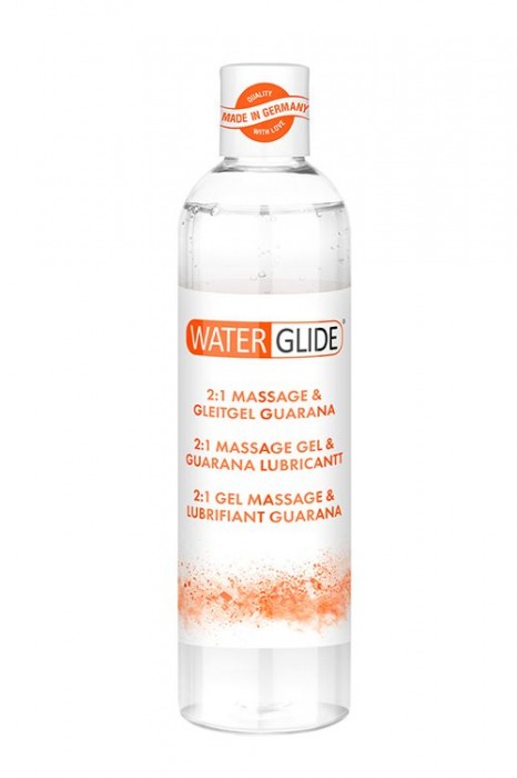 Гель-смазка 2-в-1 MASSAGE   LUBRICANT GUARANA - 300 мл. - Waterglide - купить с доставкой в Камышине