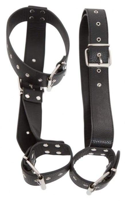 Фиксация на шею и запястья Bad Kitty Neck and Hand Restraints - Orion - купить с доставкой в Камышине