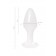 Белая акриловая анальная втулка - 9,5 см. - Toyfa Basic в Камышине Белая акриловая анальная втулка - 9,5 см. - Toyfa Basic