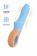 Голубой силиконовый вибратор Bluebell - 18,5 см. - ToyFa