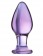 Стеклянная анально-вагинальная пробка - 11 см. - Sexus купить с доставкой в интернет-магазине Orgasmix в Камышине Стеклянная анально-вагинальная пробка - 11 см. - Sexus