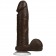 Коричневый фаллоимитатор The Realistic Cock 8” with Removable Vac-U-Lock Suction Cup - 20,57 см. - Doc Johnson